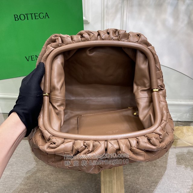 Bottega veneta高端女包 98062 寶緹嘉升級版大號編織雲朵包 BV經典款純手工編織羔羊皮女包  gxz1184